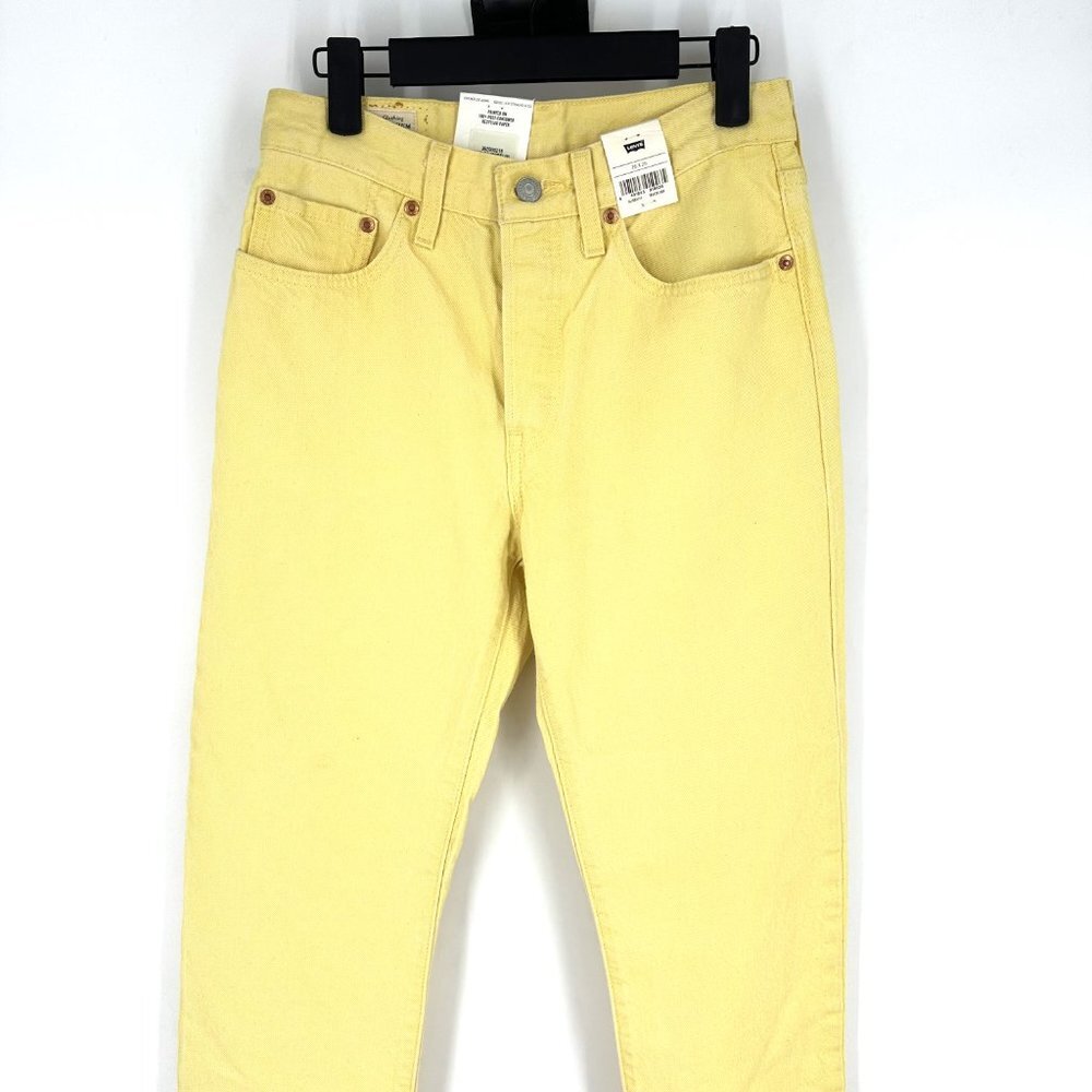 Levi's Yellow Straight Leg Jeans NWT - Picture 4 of 12